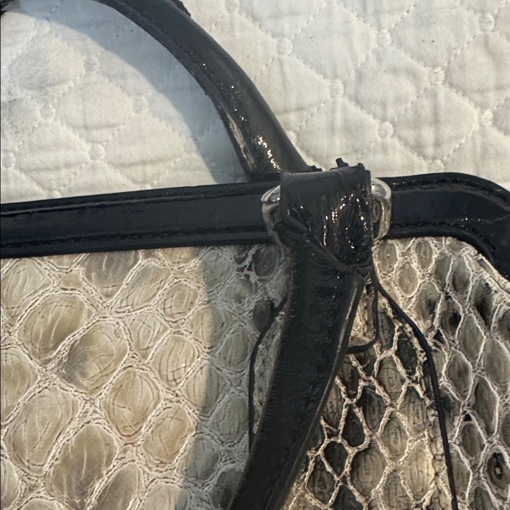 Vera wang Elegant Black and Cream Women's Handbag - Picture 6 of 7